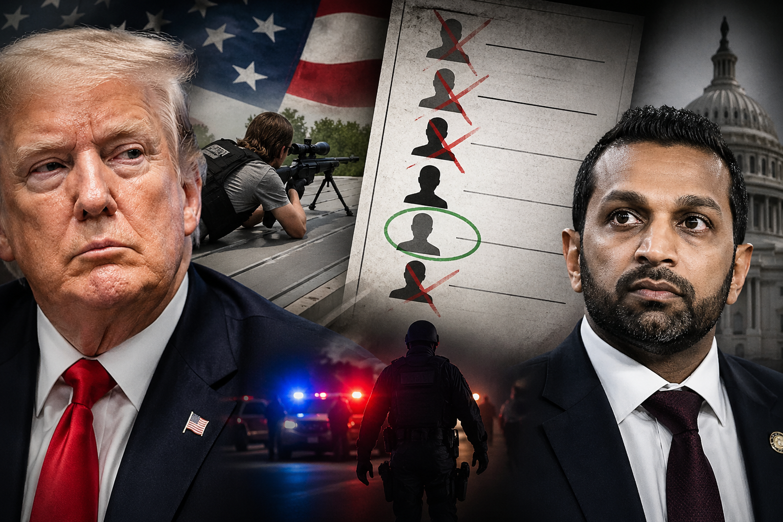 Trump Event Shooter’s Manifesto Reveals Chilling Hit List—FBI Chief Kash Patel Not Targeted